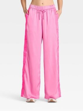 🌸NWT JOY LAB PINK TRACK PANTS SIZE MEDIUM 🌸